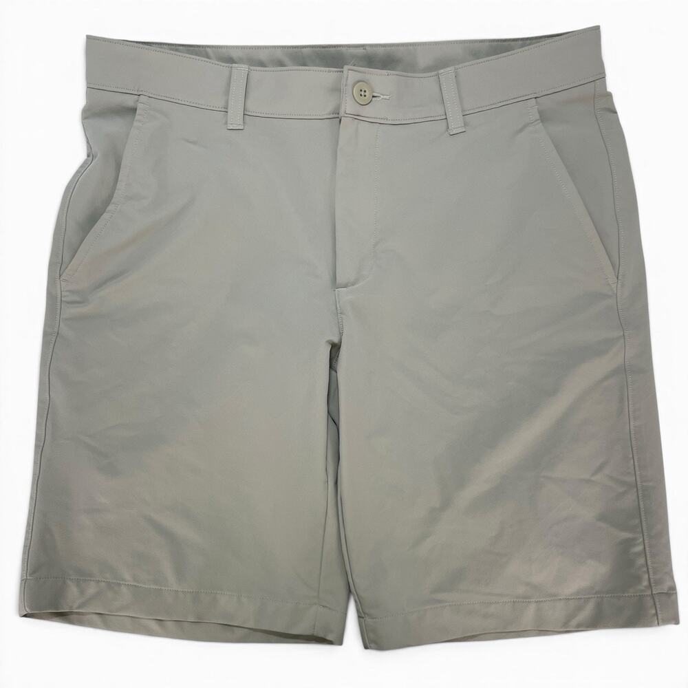 Under Armour UA Golf Chino Shorts Men's 34 10" Khaki Beige